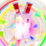 Rainbow Pink Bunny